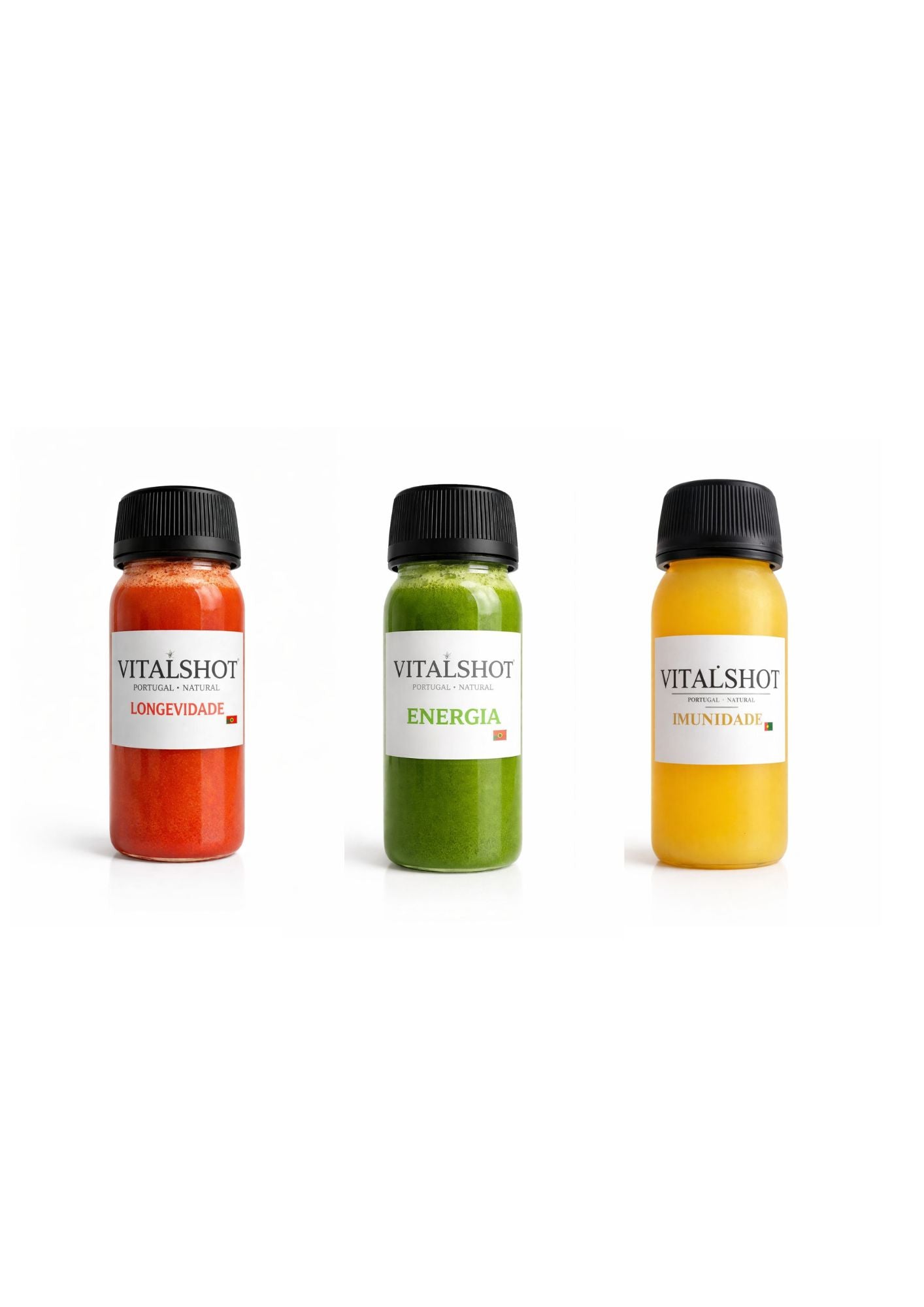 Pacote Vitalidade — 3 shots para dias de alta performance