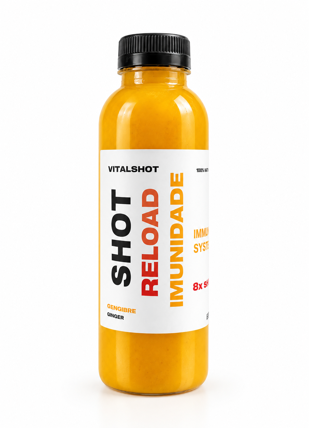 Shot de Imunidade Reload 500ml, 8 Shots por Garrafa