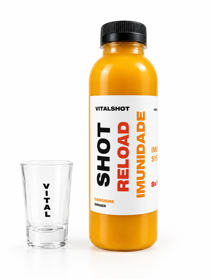 Shot de Imunidade Reload 500ml, 8 Shots por Garrafa